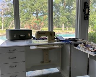 Bernina 730 Sewing Machine and Cabinet