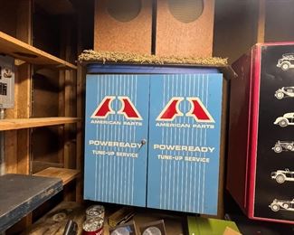 Advertising car parts chest