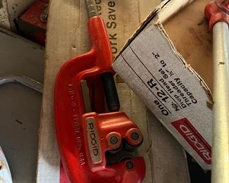 New Ridgid pipe cutter