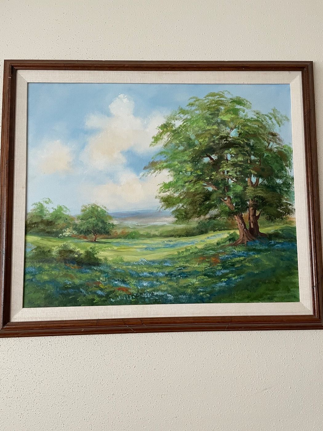 Beautiful Bluebonnet oil painting