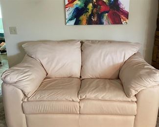 Leather Sealy couch