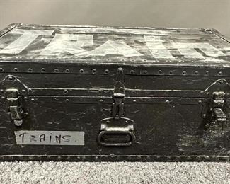 Vintage Wooden Military Trunk

