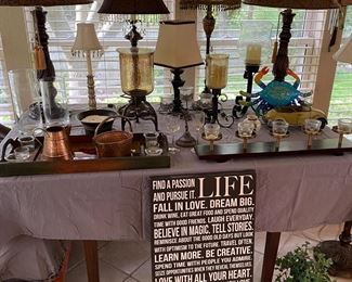 Various Decorative Table Lamps