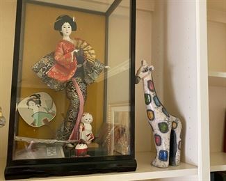 Vintage Geisha Ceremonial Dance in Case