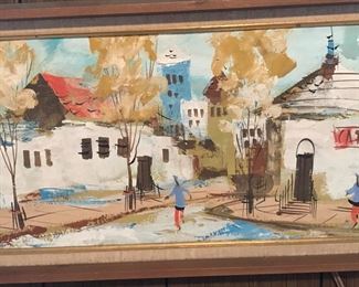 Colorful and eclectic art everywhere