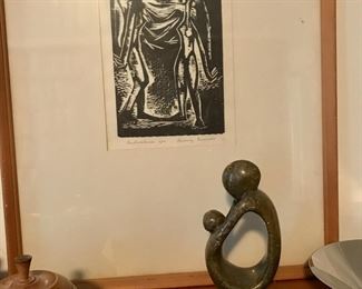 Cool collection of decor & local artist litho