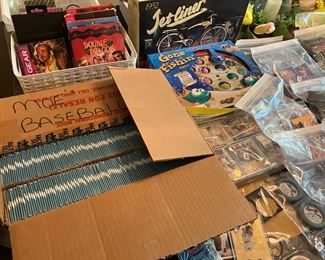 BASEBALL CARDS huge collection many loose cards many sealed packs