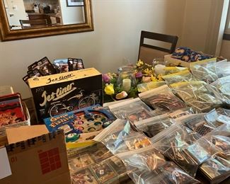 BASEBALL CARDS huge collection many loose cards many sealed packs
