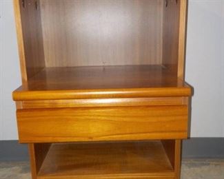 Small Work Cabinet with Shelf Drawer Deeper Than The Rest of the Cabinet
