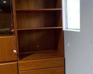 Wood Grain Wall Unit Book Case 2 Dixie from Scova Furniture