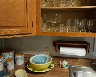 Blue Fire King vtg  small mixing bowl