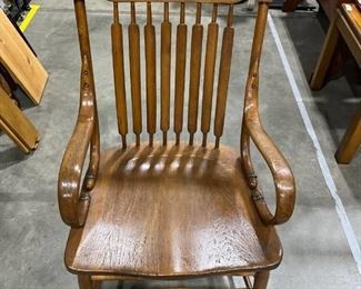 Wooden high back chair 21 x 19 x 41