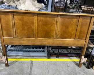 Oak full size headboard