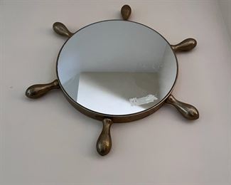Ship Wheel Mirror 