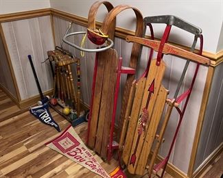Vintage Sleds, Pennants and more!