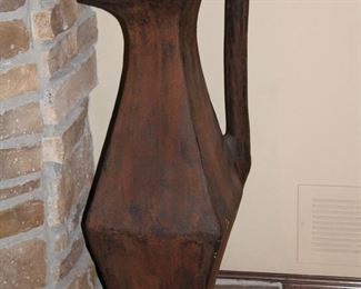 Large pottery decorative vase.
