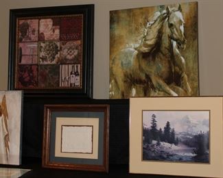 Nice, diverse collection of wall art.