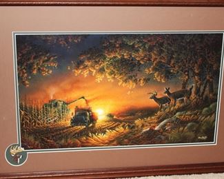Beautiful Harvest at Sunset artwork.