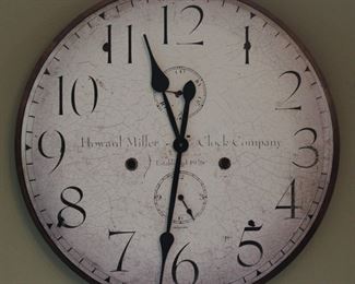 Large Howard Miller clock.