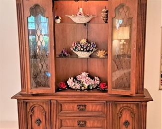 CAPODIMONTE COLLECTION, NICE CHINA CABINET