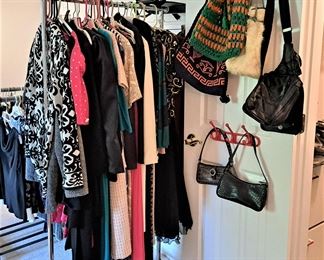 JACKETS, DRESSES, EVENING WEAR, PURSES 