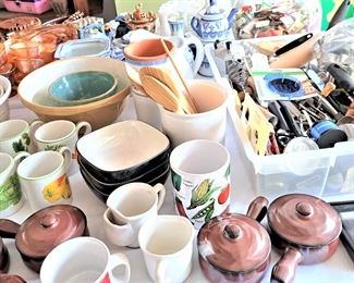 BOWLS, CUPS, KITCHEN UTENSILS