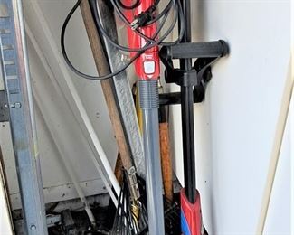 RAKE, WEED WACKER, BROOMS