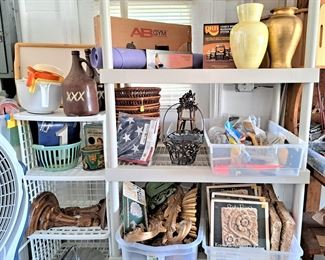 WALL SCONCES, DECORATIVE VASES