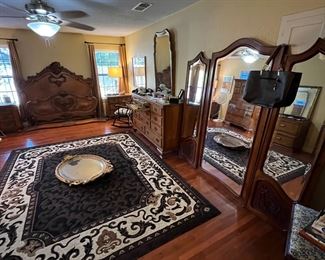 House is full of fine and/or antique furniture plus has lots of lovely rugs!