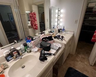 This house has 5 bathrooms! There are plenty of beauty supplies throughout.