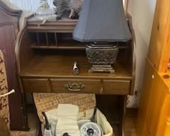 Vintage Roll Top Writing Desk