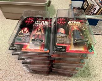 Stacks of Star Wars Carded Action Figures - New in package
