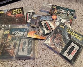 Vintage Star Wars Read-along Books, Cassettes & Records