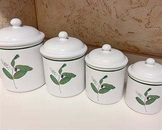 Over & Back Ceramic Canisters