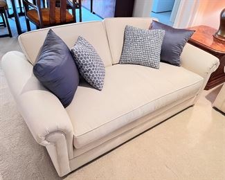 Loveseat w/ MCM Ball Casters