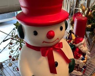 Giant Wax Snowman Candle
