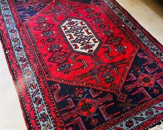 Rug made in Iran.  Beautiful colors.