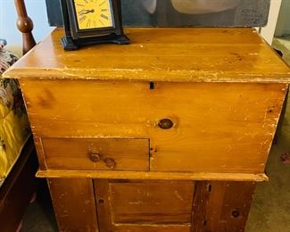 Primitive 19th century dry sink