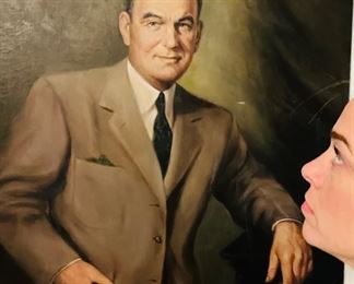 Painted by Joseph Wallace King in early 1950's.  Winston-Salem, NC.