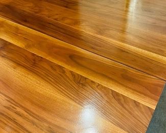 Walnut drop leaf table from High Point, NC, circa 1950.  Made by the Jones Brothers.    