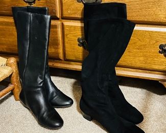 Nordstrom. Leather, suede. Very pretty. 