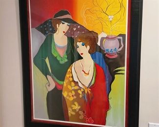 Itzchack Tarkay signed numbered Serigraph "On the Stage" 