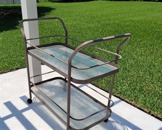 Patio bar cart