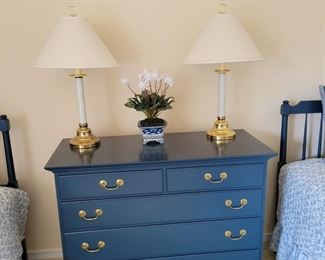 Hitchcock Furniture Blue Dresser Drawers 