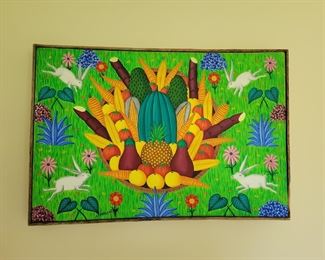 Original J. Charlamange Painting - Haitian