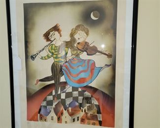 Maria Berger signed Lithograph