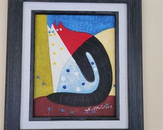 S. Fallon abstract painting