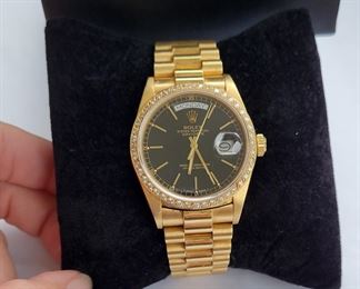 Men's 18k Rolex President Watch 1990s