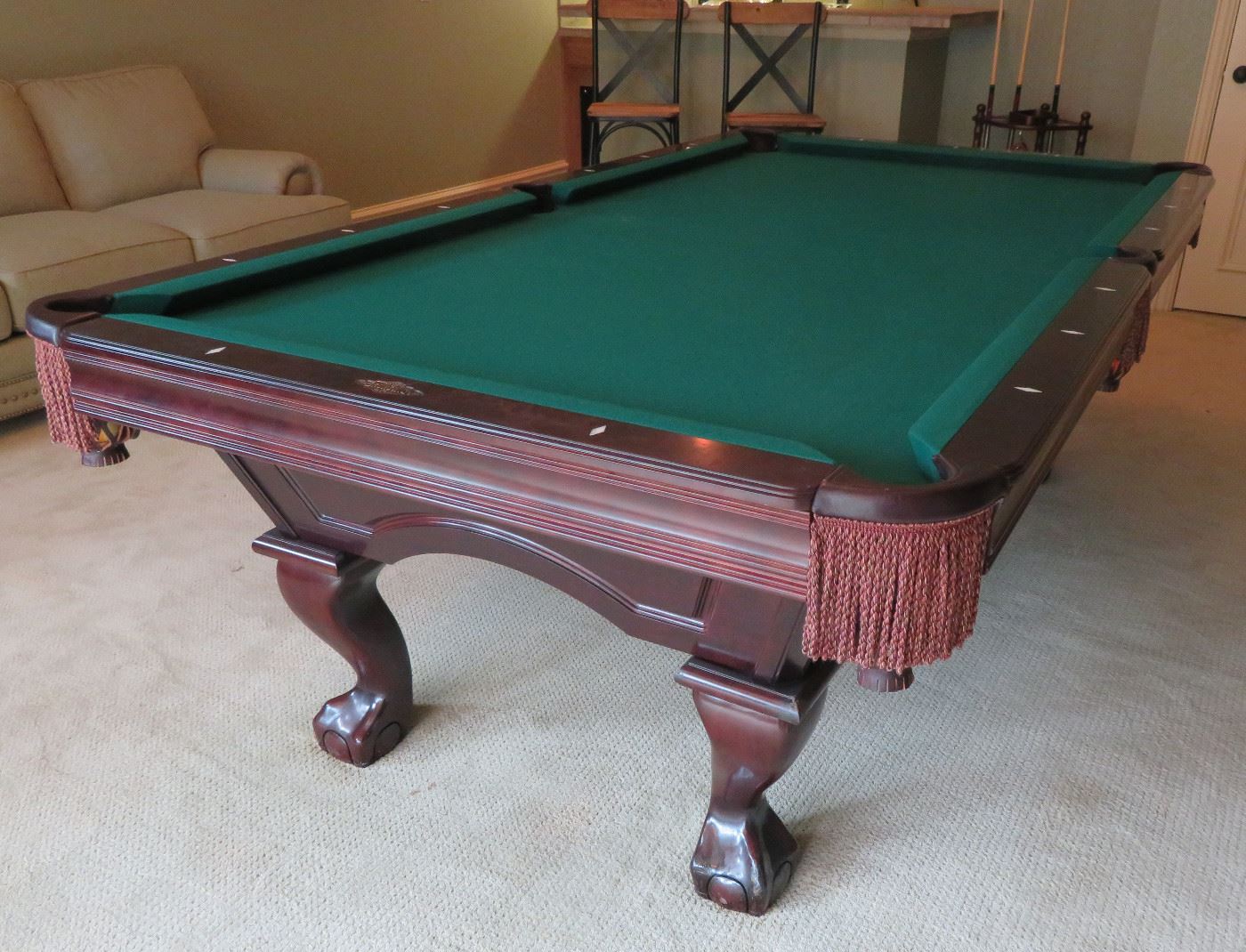 Brunswick slate pool table