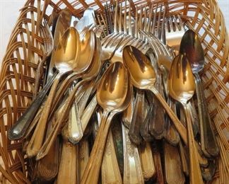 Holmes & Edwards antique silverplate flatware